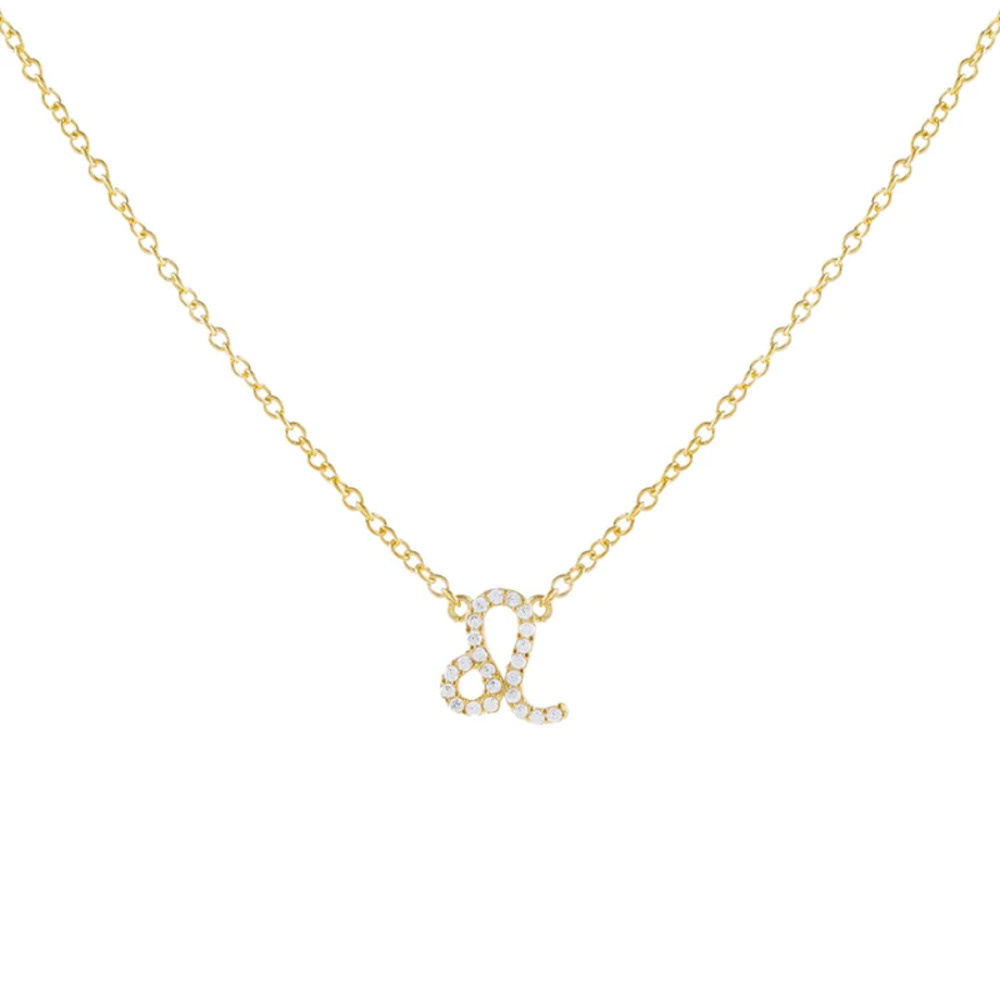 NEW! Adinas Jewelry Delicate Zodiac Collection Pave LEO Necklace
